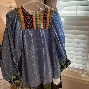 Verb long sleeve blouse